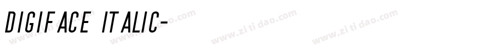 Digiface Italic字体转换